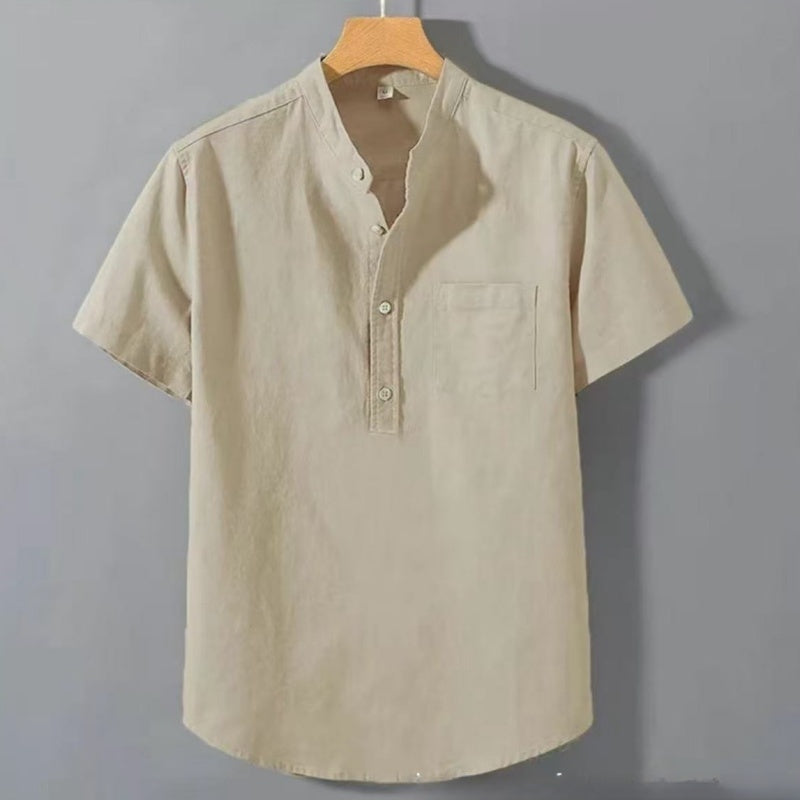 Men's Casual Stand Collar Shirt