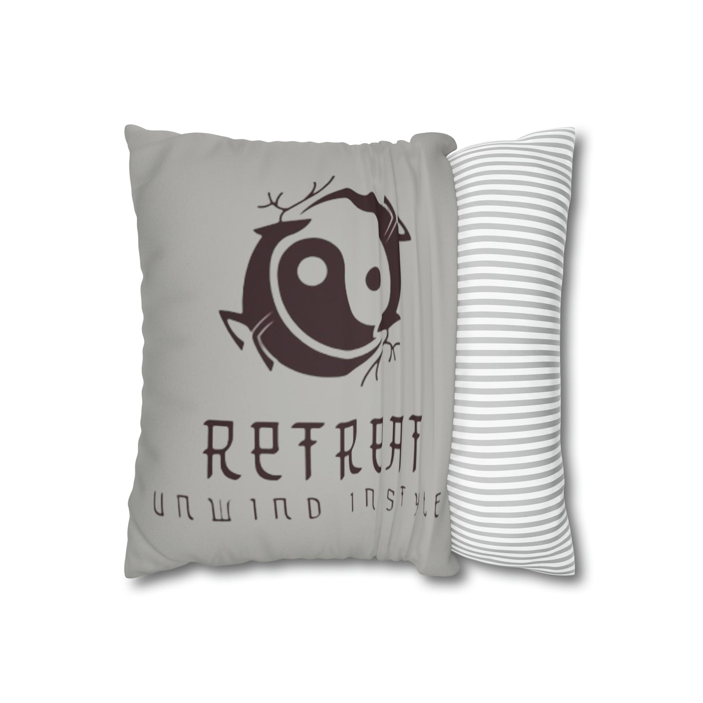 Retreat Faux Suede Square Pillow Case