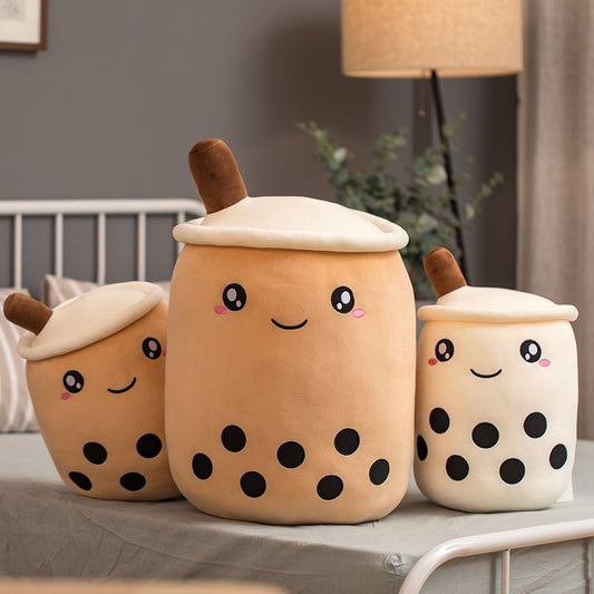Unique Soft Teddy Plush Boba Milk Tea Plushie