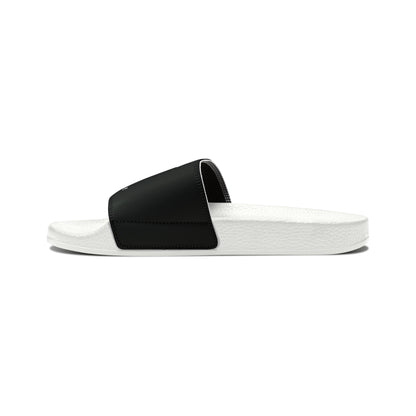 Men's PU Slide Sandals Branded Retreat