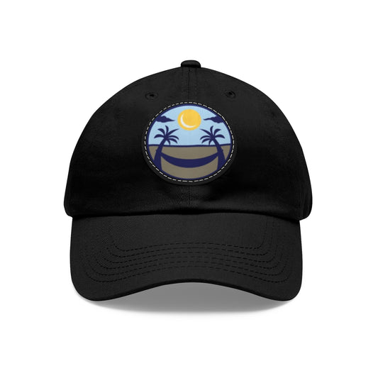 Upscale Retreat Dad Hat with Leather Patch