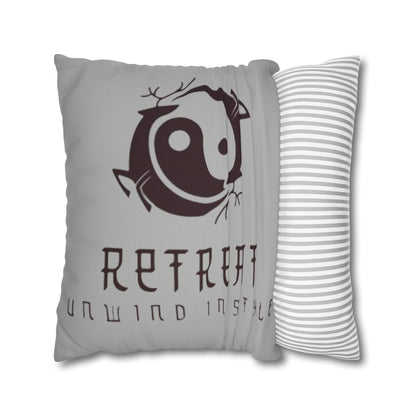 Retreat Spun Polyester Square Pillow Case