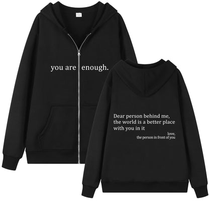 Retreat hoodie you are enough!