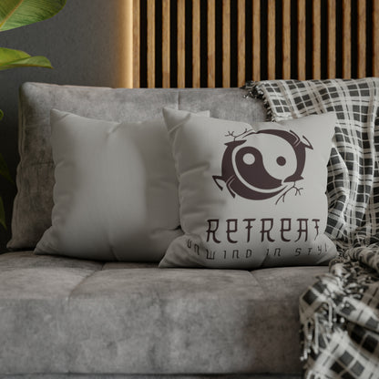Retreat Faux Suede Square Pillow Case