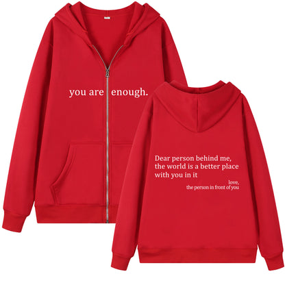 Retreat hoodie you are enough!