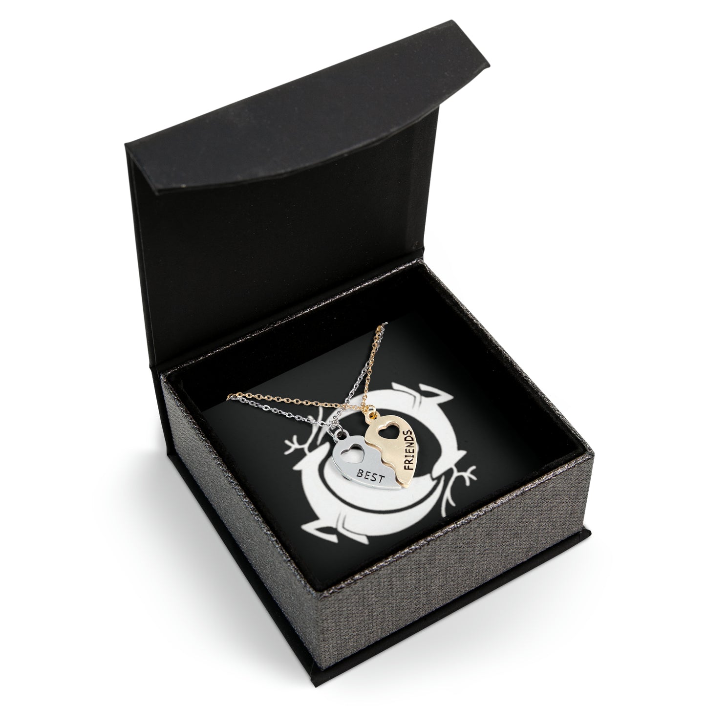 BFF Half Heart Necklace Set Branded Retreat