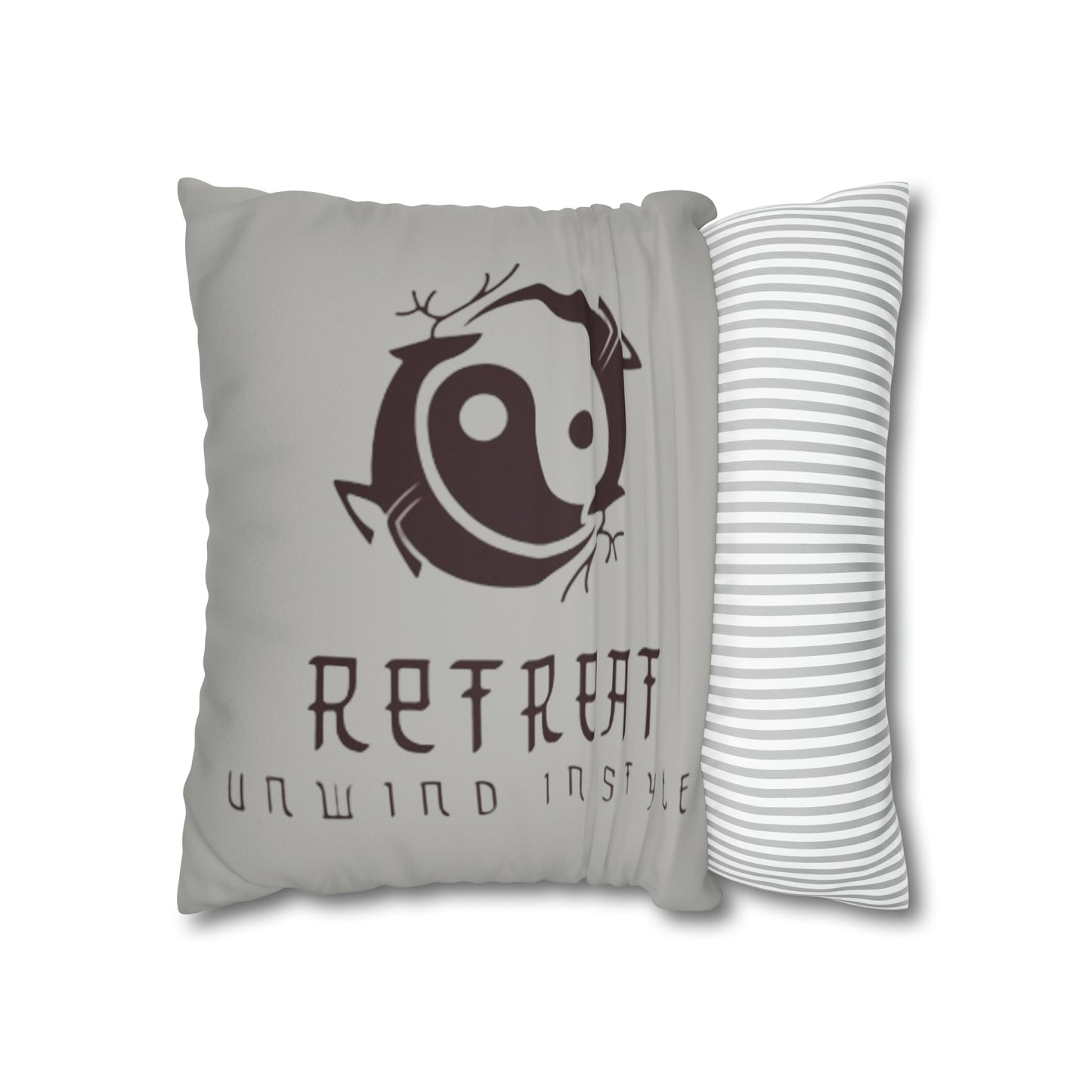 Retreat Faux Suede Square Pillow Case
