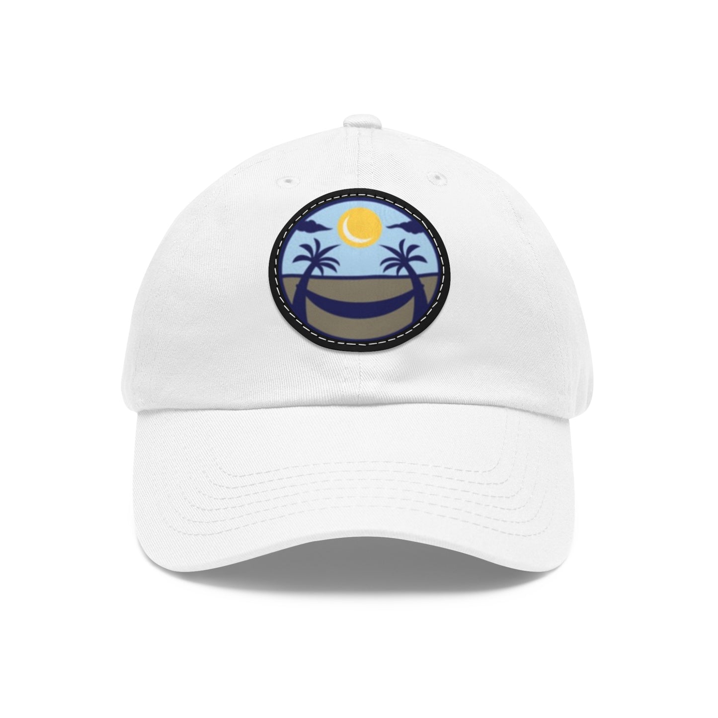 Upscale Retreat Dad Hat with Leather Patch