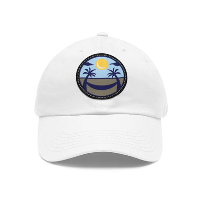Upscale Retreat Dad Hat with Leather Patch