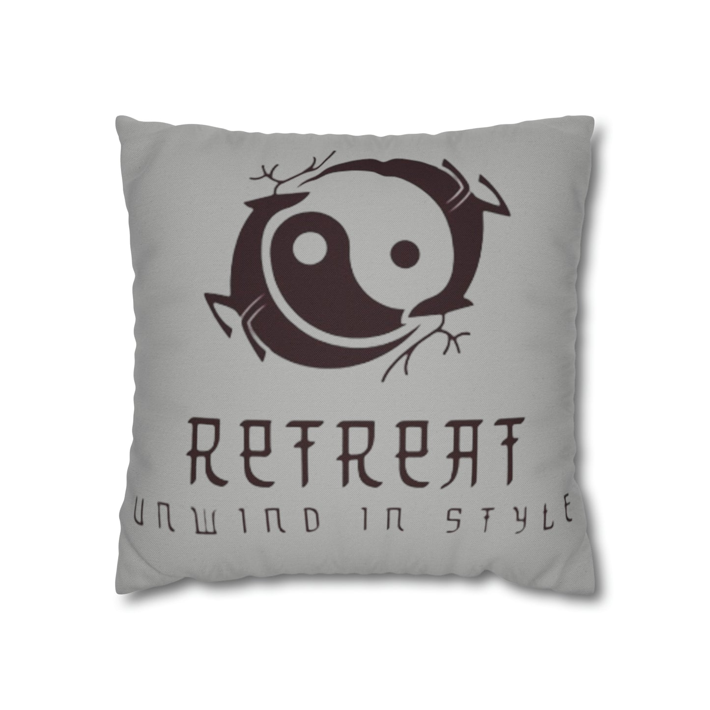 Retreat Spun Polyester Square Pillow Case