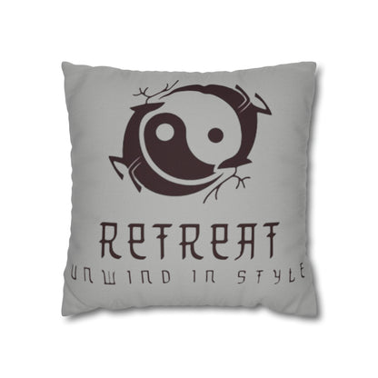 Retreat Spun Polyester Square Pillow Case