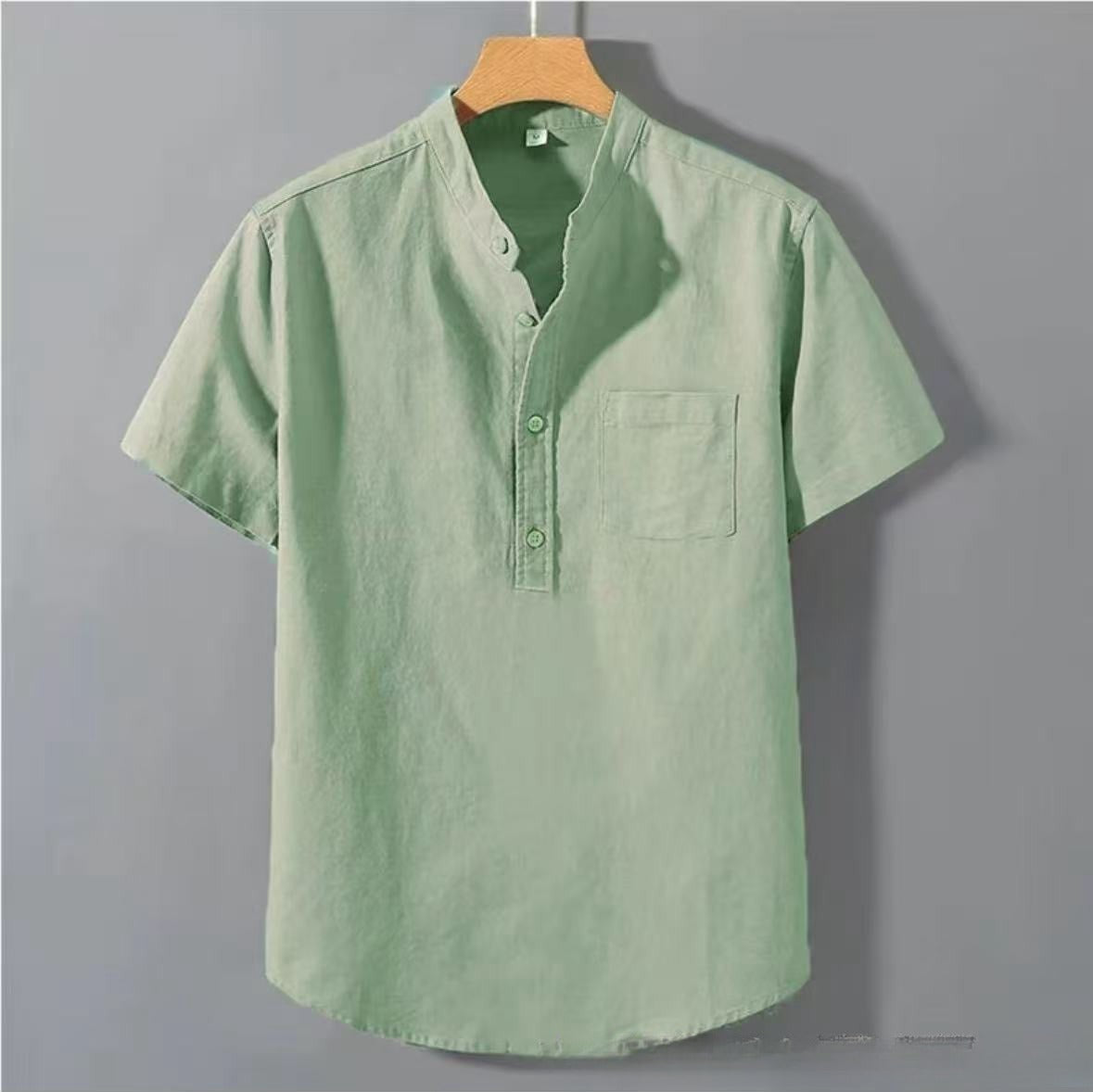 Men's Casual Stand Collar Shirt