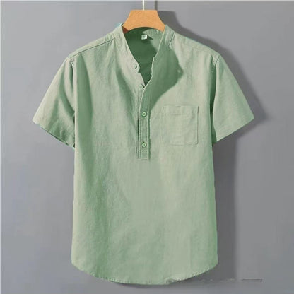 Men's Casual Stand Collar Shirt