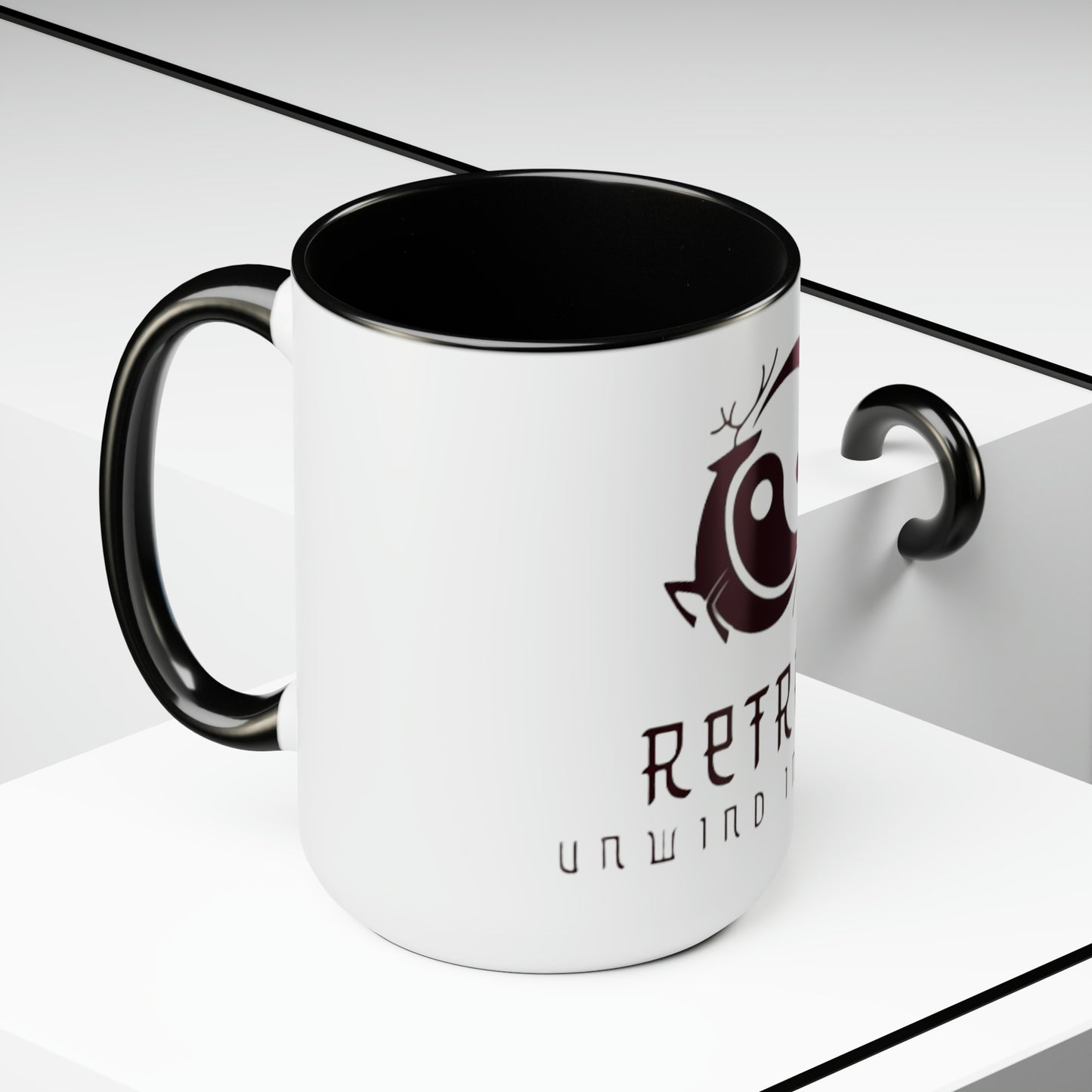 Retreat Two-Tone Coffee Mugs, 15oz
