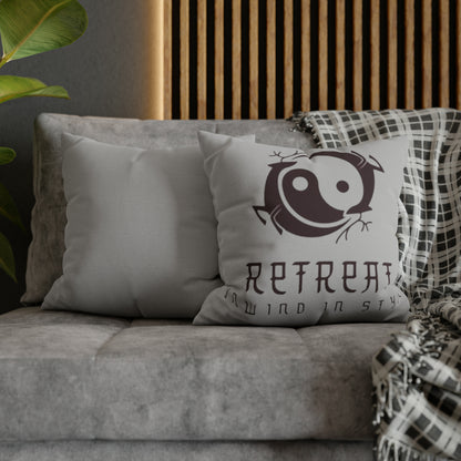 Retreat Spun Polyester Square Pillow Case