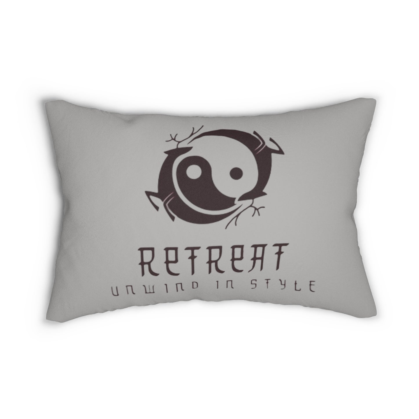 Retreat Spun Polyester Lumbar Pillow