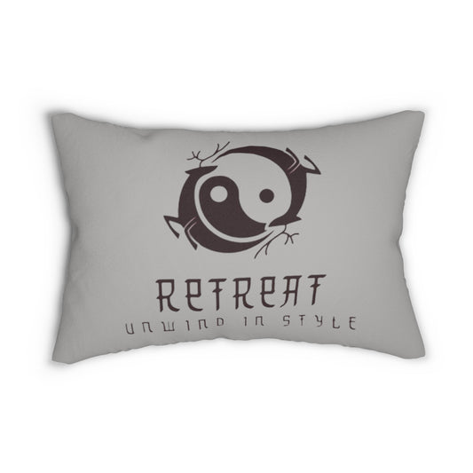 Retreat Spun Polyester Lumbar Pillow