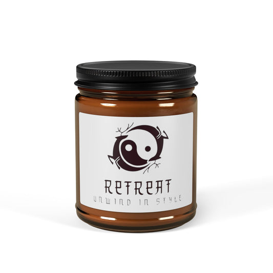 Scented Soy Candle (Multi-Size, Amber Jar)