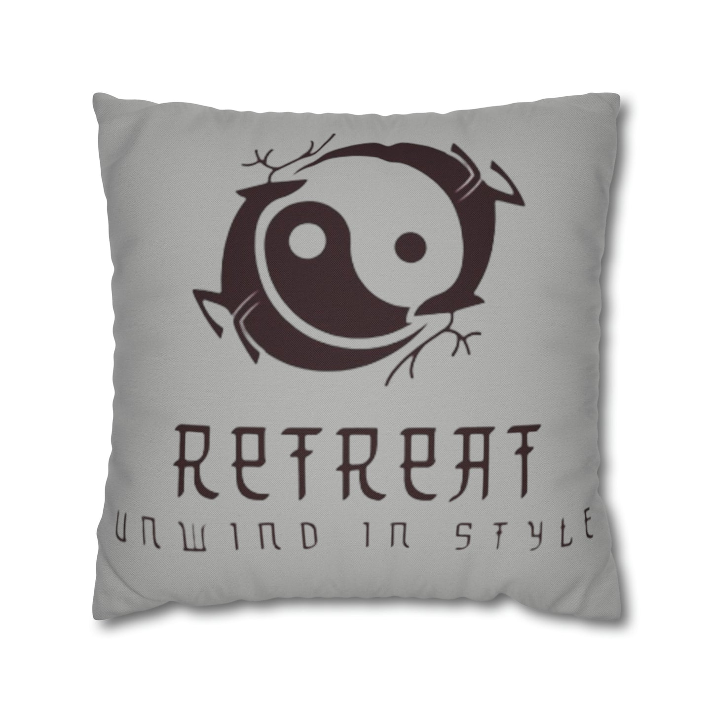 Retreat Spun Polyester Square Pillow Case