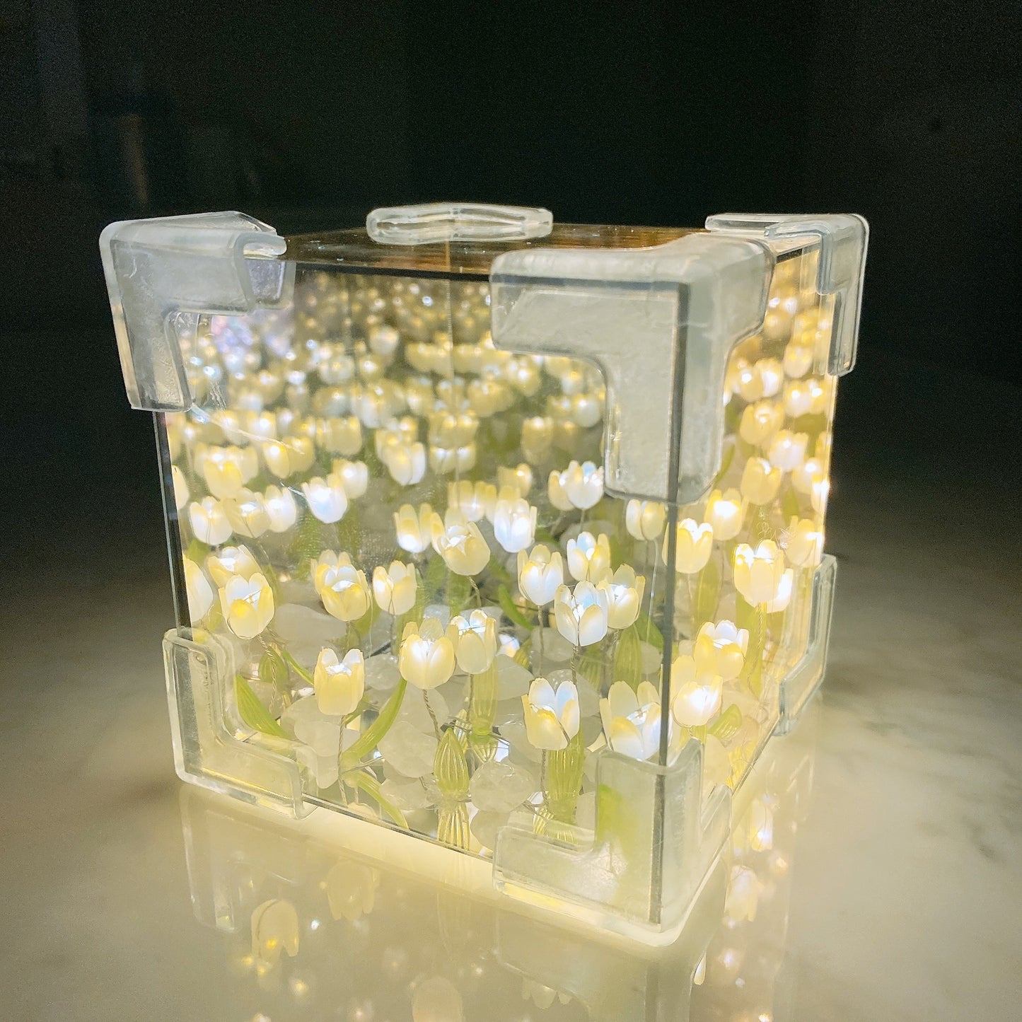 Handmade DIY Tulip Flower Small Night Light Romantic Gift