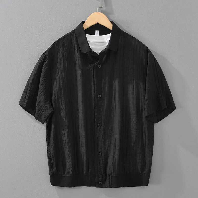 Thin Breathable Short-sleeved Shirt Men's