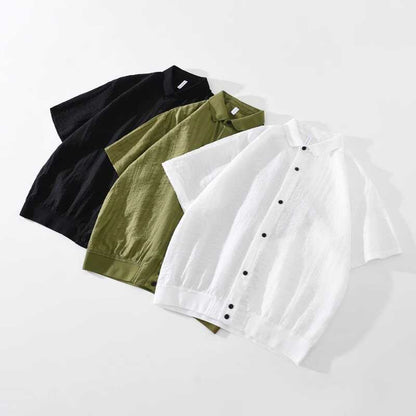 Thin Breathable Short-sleeved Shirt Men's