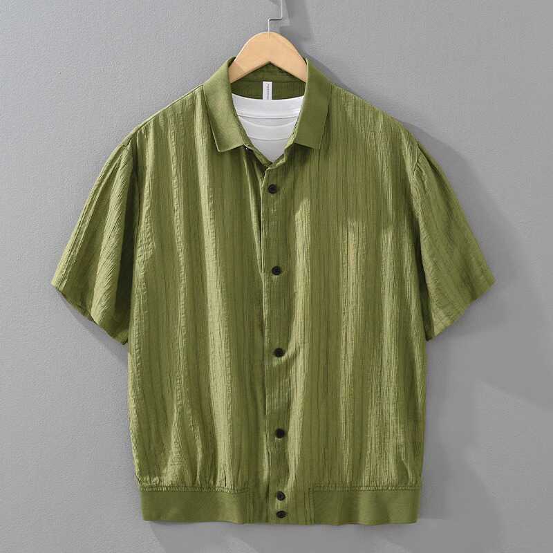 Thin Breathable Short-sleeved Shirt Men's