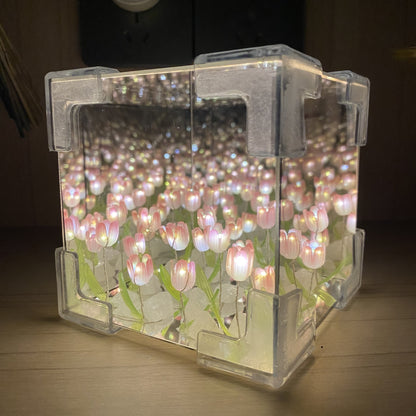 Handmade DIY Tulip Flower Small Night Light Romantic Gift