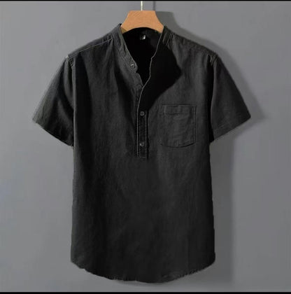 Men's Casual Stand Collar Shirt
