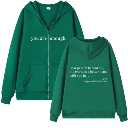 Retreat hoodie you are enough!