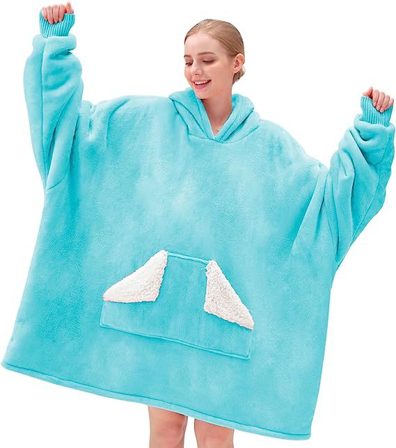 Men's And Women's Same Hooded Blanket