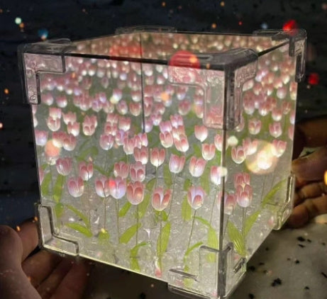Handmade DIY Tulip Flower Small Night Light Romantic Gift