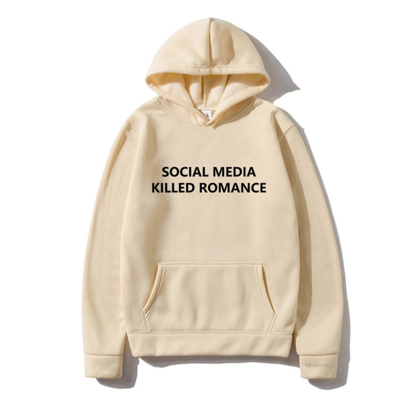 Social media killed romance hoodie