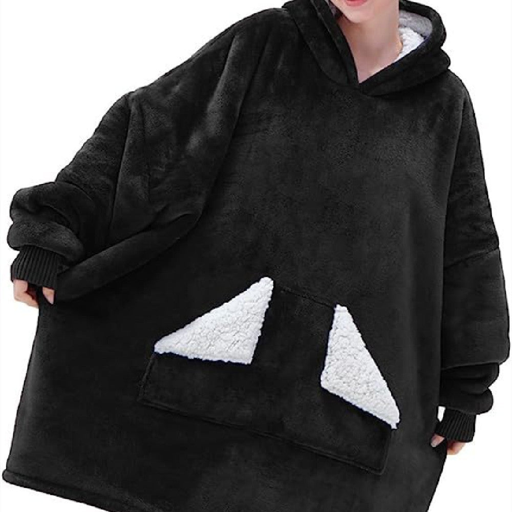 Men's And Women's Same Hooded Blanket