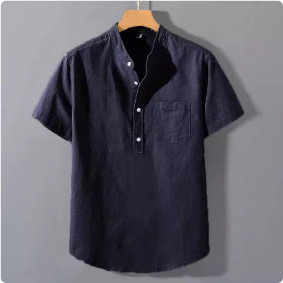 Men's Casual Stand Collar Shirt