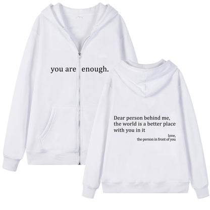 Retreat hoodie you are enough!