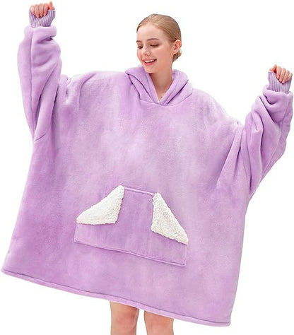 Men's And Women's Same Hooded Blanket
