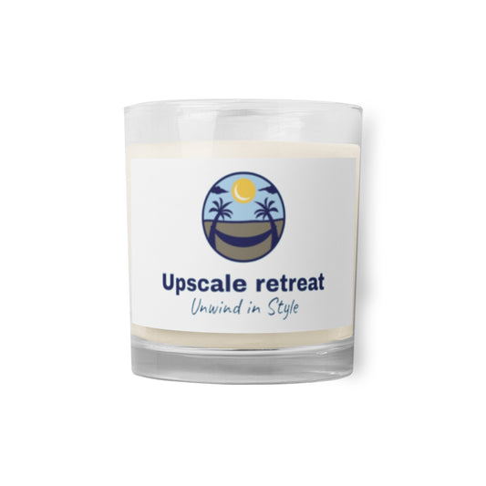 Upscale Retreat Glass jar soy wax candle